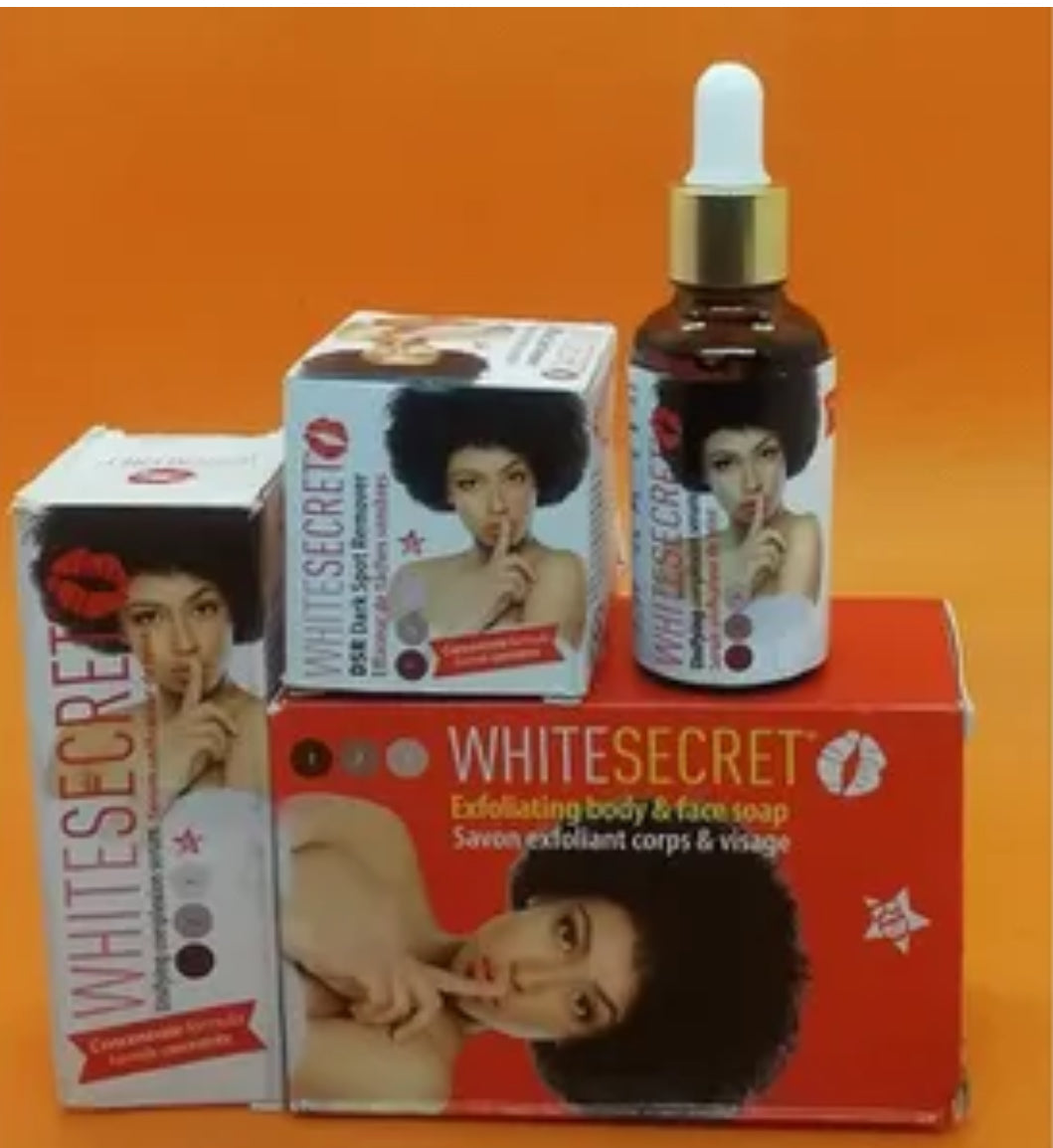 "WHITE SECRET" Anti Dark Spot Lightening Range With Fruit Acid Results 5 Days