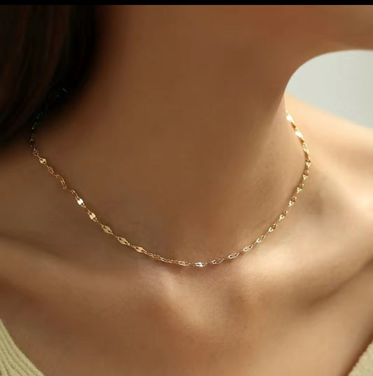 Simple Stainless Steel Chain Necklace.