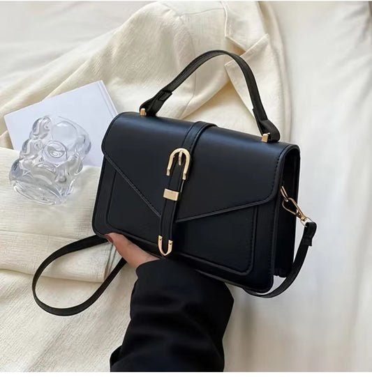 Minimalist Shoulder Bag, Simple Solid Color Handbag for Women.