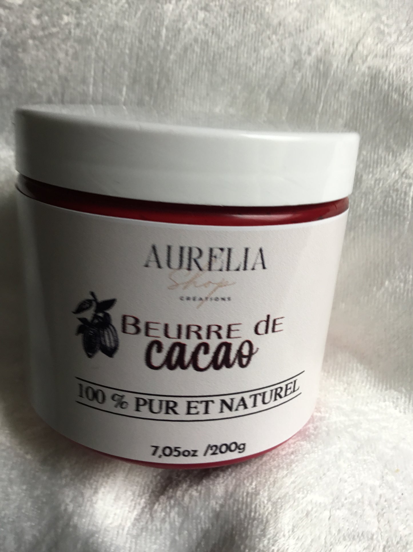 Pur Beurre De Cacao Naturel Bio Pour Peaux Sèches