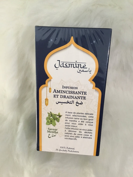 DRAINING AND SLIMMING INFUSION | MINT | 20 BAGS X 1.5G | JASMINE X2