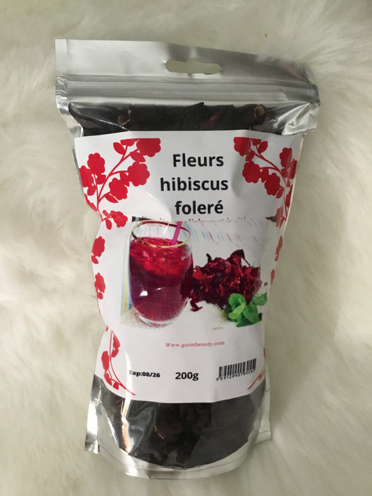 FLEURS D’HIBISCUS ROUGE / BISSAP 100% NATURELLE