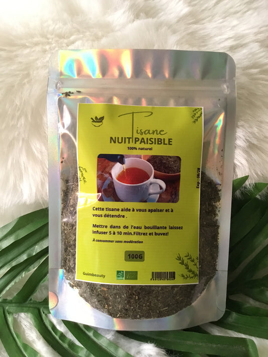 Peaceful Night Sleep Herbal Tea - Blend of relaxing plants - 100 grams