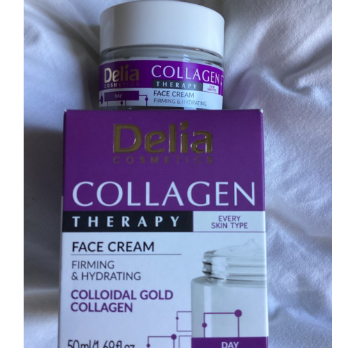 DELIA COLLAGEN THERAPY CRÈME DE JOUR ANTI RIDES FERMETÉE ET HYDRATATION 50ml/ DELIA COLLAGEN THERAPY ANTI-WRINKLE DAY CREAM CLOSED AND MOISTURIZED 50ml