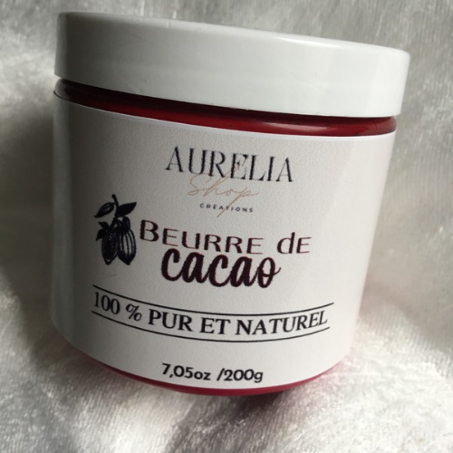 Pur Beurre De Cacao Naturel Bio Pour Peaux Sèches