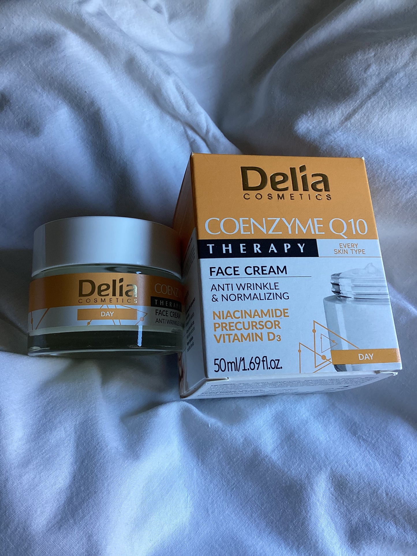 DELIA COENZYME Q10 THERAPY CRÈME DE JOUR ANTI RIDES FERMETÉE 50ml/ DELIA COENZYME Q10 THERAPY ANTI-WRINKLE DAY CREAM 50ml