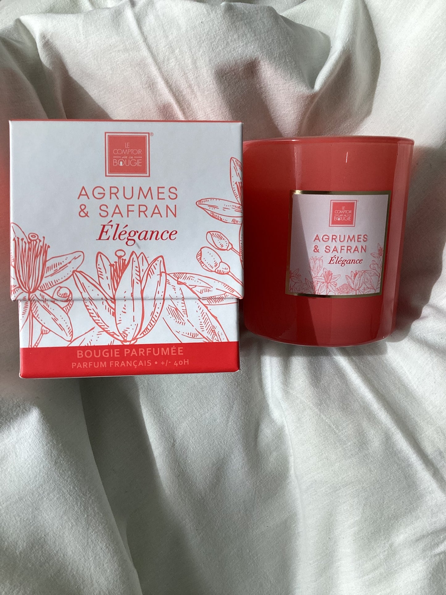 BOUGIE PARFUMÉE AGRUMES ET SAFRAN 190 GR