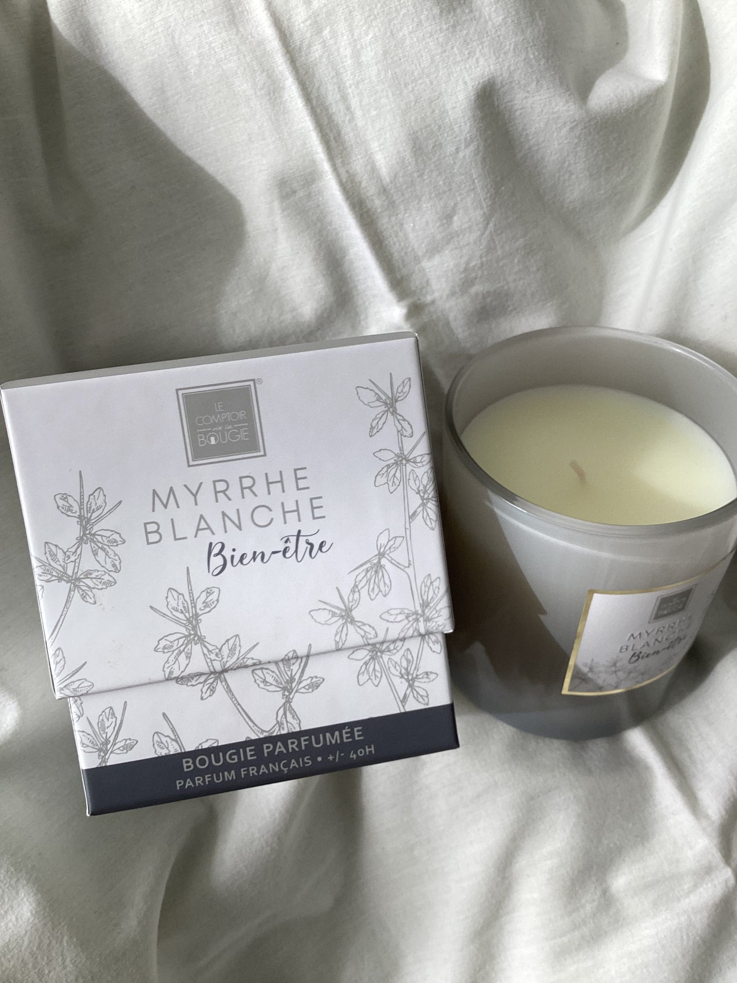 BOUGIE PARFUMÉE MYRRHE BLANCHE MAEL 190 GR