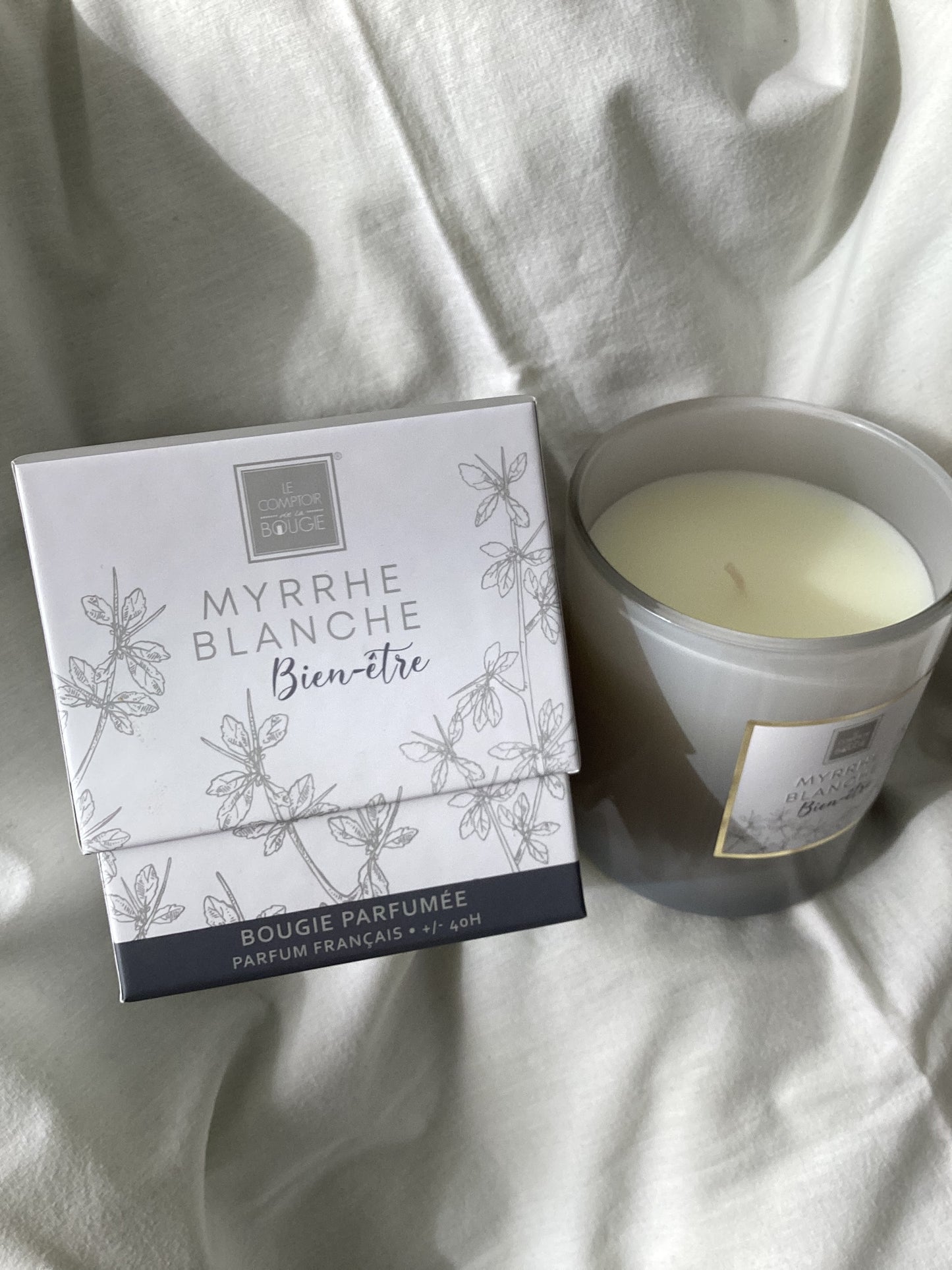 BOUGIE PARFUMÉE MYRRHE BLANCHE MAEL 190 GR