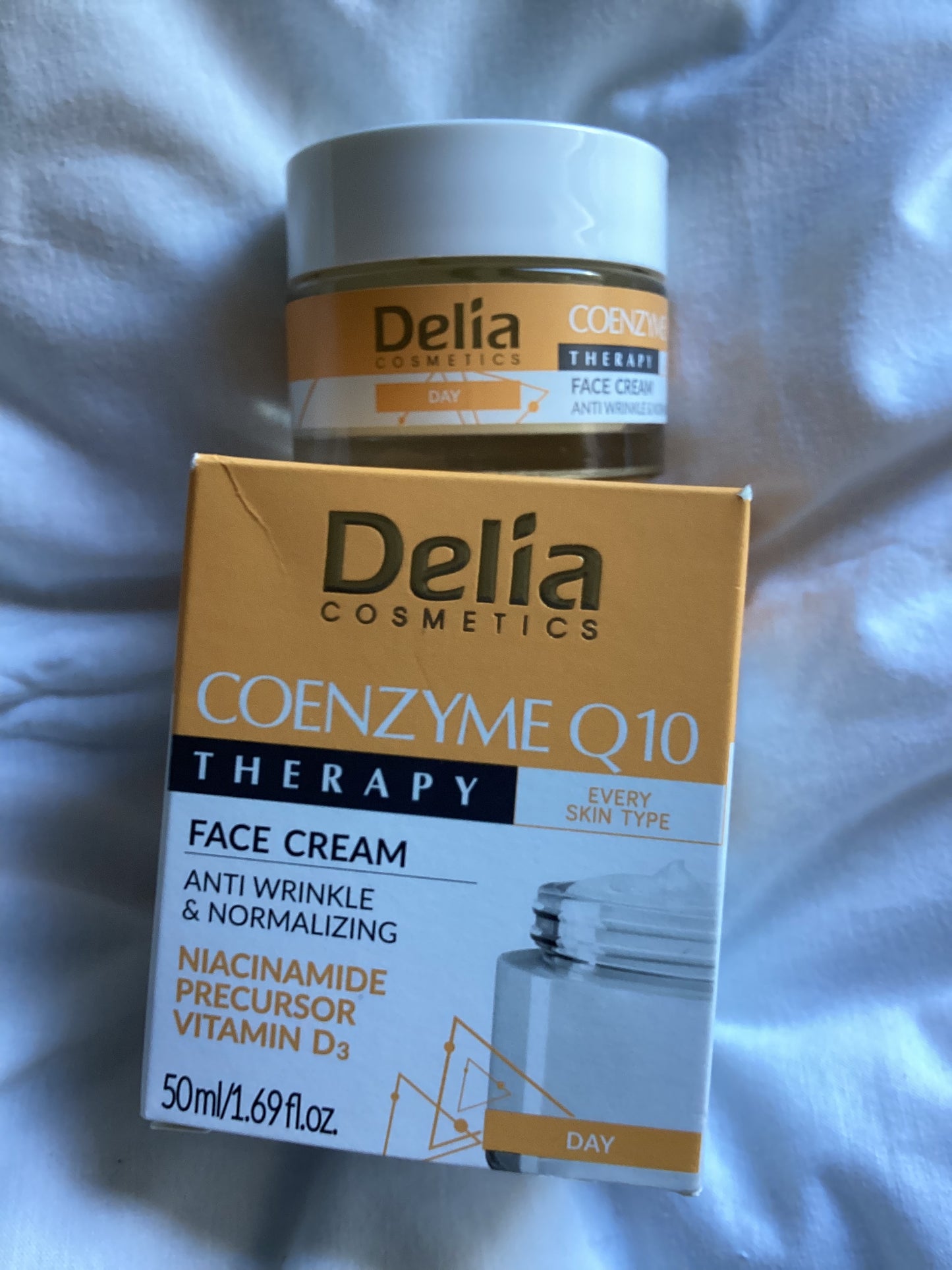 DELIA COENZYME Q10 THERAPY CRÈME DE JOUR ANTI RIDES FERMETÉE 50ml/ DELIA COENZYME Q10 THERAPY ANTI-WRINKLE DAY CREAM 50ml