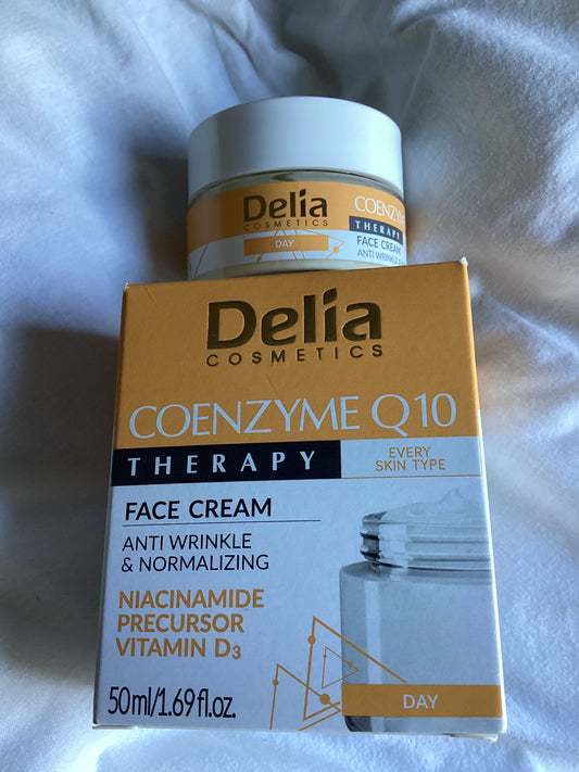 DELIA COENZYME Q10 THERAPY CRÈME DE JOUR ANTI RIDES FERMETÉE 50ml/ DELIA COENZYME Q10 THERAPY ANTI-WRINKLE DAY CREAM 50ml